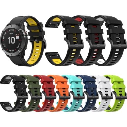 22mm Easyfit Silicone Wrist Strap Band For Garmin Fenix 6 5 Plus Fenix6 Pro Forerunner 945 935 MARQ instinct Watchband Bracelet