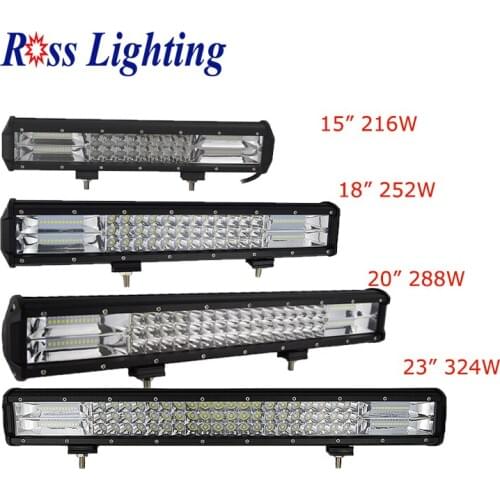 5 12 20 23 26inch Off Road LED Work Light LED Bar for Auto Tractor Boat 4WD 4x4 Truck SUV ATV Combo Beam 12V 24V Driving Lamp