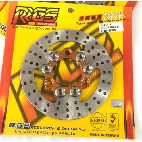 Brake Disk 180mm DIO50 JISO RRGS Tuning Racing Perfomance BWSP Scooter Upgrade Dio 50 Parts