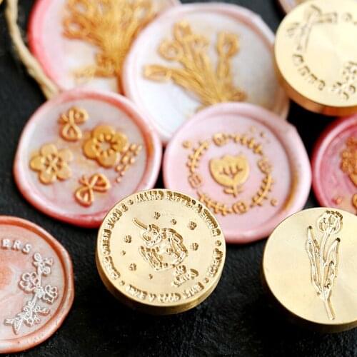 Retro Fire Lacquer Seal Head Envelope Seal Wedding Invitation Fire Lacquer Seal Head Diy Hand Account Seal Lacquered Copper Head