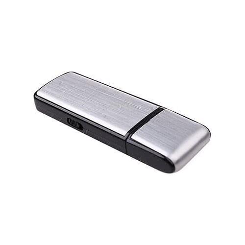 USB Digital Audio Hot Voice Recorder Pen 8GB Disk Flash Drive 150 Hrs Recording SK-858 8G (Silver Black)