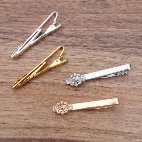 50pcs purple copper 55x5mm mens shirt tie clip tie clips jewelry findings accessories jewelry making supplies TCAF11