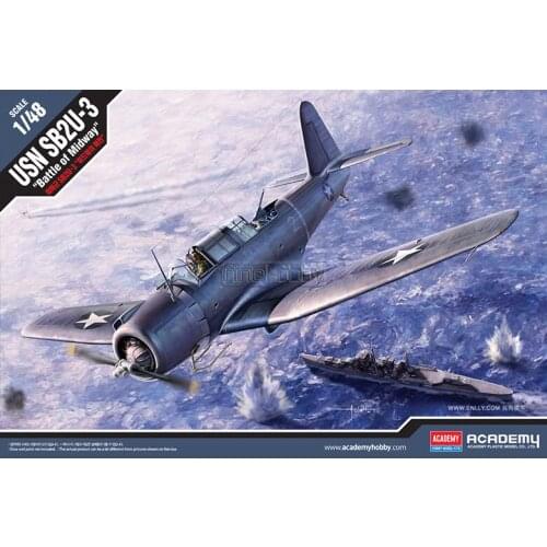 1/48 United States USN SB2U-3 Fighter Midway Island Battle Assembly Kit Model DIY Military Model Decoration Collection 12324