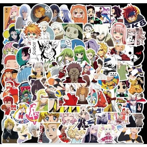 10/50/100PCS Mix Anime Jujutsu Kaisen Attack on Titan Stickers Luggage Graffiti Car Laptop Skateboard Phone Decals Stickers Toy