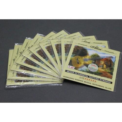 10pcs A106 HARD tension .0285 inch Clear Nylon First 1-st Classical Guitar Strings