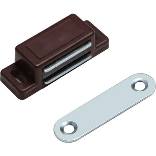 10pc Magnetic Catch Cupboard Door Latch Cabinet Catch Magnet Strong Brown Bronze Jewelry Wooden Box Case Hasp Latch
