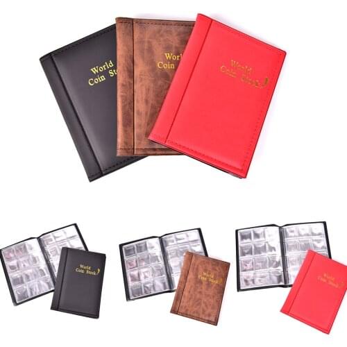 60coins/120coins Album Plastic Coins Collection Book Coin Collectors Coin Money Storage Cases Holder Home Decor Craft Gift