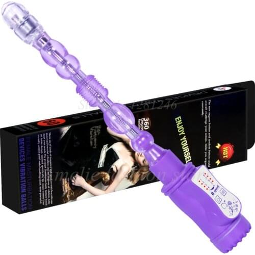 8 Speeds Jelly Vibrating Flexible Magic Wand Anal Beads Masturbation Rod Butt Plug Anal Vibrator Adult Sex Anus Toys For Woman