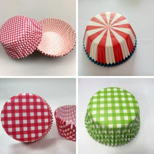 Promotion 100Pcs colorful cupcake liner baking cup muffin case cup cake Kitchen Baking Accessories Cake Mold Small Muffin Boxes