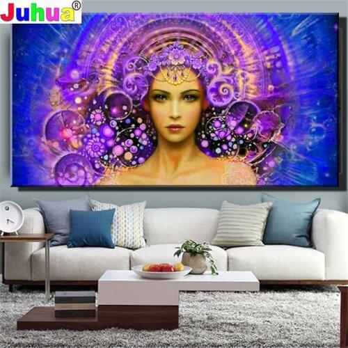 Diamond Painting Set Abstract women Mosaic Diamond Full Square Round drill Home Decor Embroidery Large Portrait Girl Diamond Art