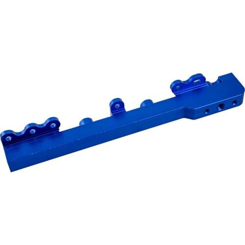 Car Blue Aluminum High Flow Volume Fuel Injector Rail Fit For Honda D Series SOHC D16 Accessories