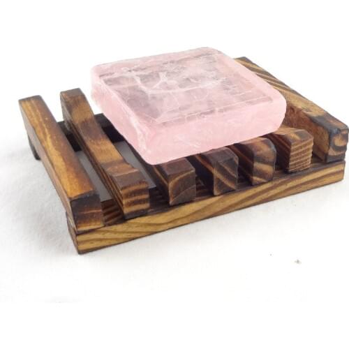 Brown Color Wooden Soap Dish Eco-Friendly Natural Wood Bathroom Jewelry/Sundries Holder Hotel Toilet Soap Rack