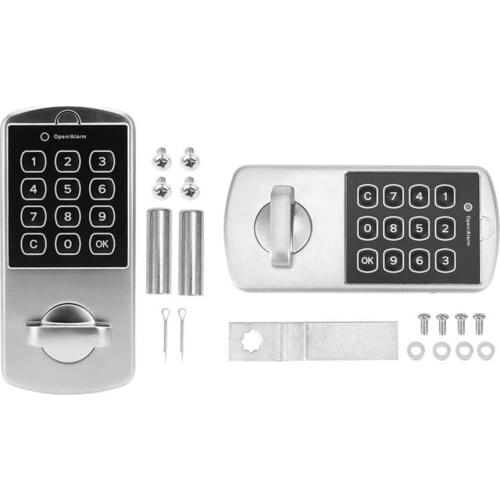Zinc Alloy Electronic Keyless Door Lock 1-15 Digits Combination Coded Lock Home Office Anti-Theft File Cabinet Password Lock Kit