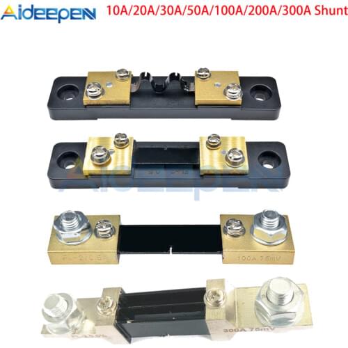 FL-2 Shunt 10A 20A 30A 50A 100A 200A 300A 75mV Welding Machine Brass Resistor DC Shunts For Voltage Current Analogue Panel Meter