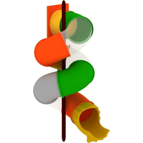 Indoor/outdoor playground S slide for replace the accessories,kindergarten plastic slide,amusement tube slide customized made