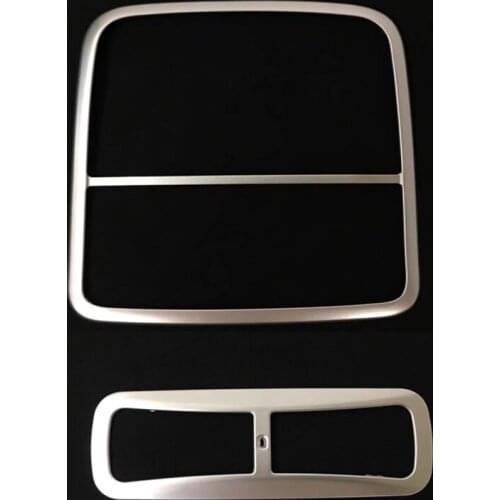 Car INTERIOR FRONT & REAR MAP READING LIGHT FRAME DECORATION COVER TRIM For Honda CRV CR-V 2017 2018 Car accessories Styling