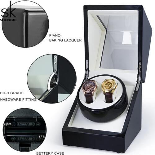 Shengke Watch Box Automatic Mechanical Watch 2019 SK Winder On The Chain Watch Box Shake Table Watch Box Motor Electric Rotating