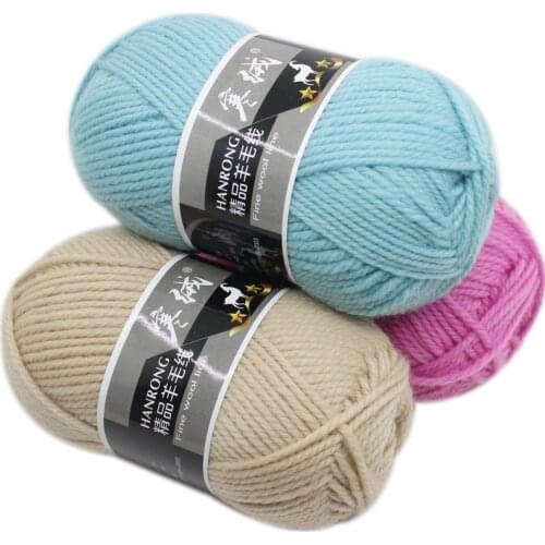 Mylb Top Quality 5pcs=500g 60color Merino Wool Knitted Crochet Knitting Yarn Sweater Scarf Sweater Environmental Protection