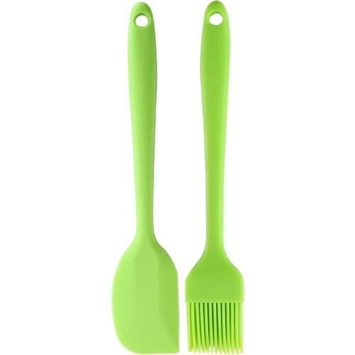 Small Food Grade Integrated Scraper Brush Set Cake Cream Spatula Bakeware Brush Kitchen Baking Accessories Reposteria BBQ Tools