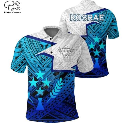 PLstar Cosmos 2021 Kosrae Polynesian Hibiscus Polo Shirts Fashion 3D Print Harajuku Short Sleeve T-Shirts Dropshipping Style-5
