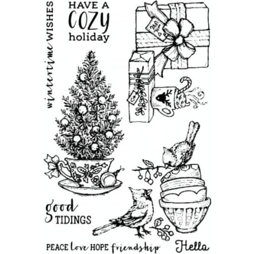 Christmas gift Transparent Clear Silicone Stamp/Seal for DIY scrapbooking/photo album Decorative clear stamp M1417