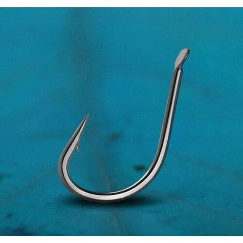 DYGYGYFZ 30pcs/box Fishhook 1#-15# Single Jig Hook High Quality Carp Fishing Hook Treble Hooks Fishing Tackle Pesca