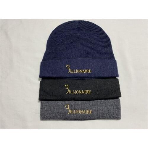 Billionaire Hat cap embroid mens 2020 new winter fashion casual warm embroidery Comfortable high quality gentlman free shipping