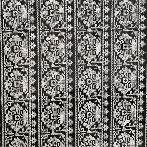 Width 59'' French Fashion Comfortable Embroidery Jacquard Mesh Fabric By The Half Yard For Creative Dress Shirt Material