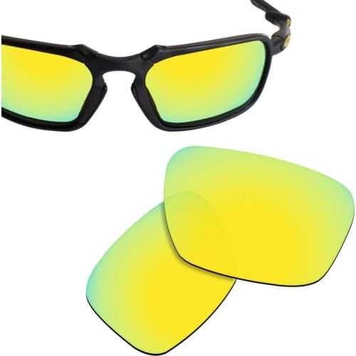SmartVLT Replacement Lenses Polarized for Oakley Badman Sunglasses - 24K Gold