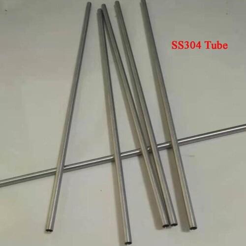 3mm/4mm/5mm/6mm/7mm/8mm, Hard Condition SS304 Stainless Steel Small Industry Tube, length about 320mm/pc, 6pcs/lot
