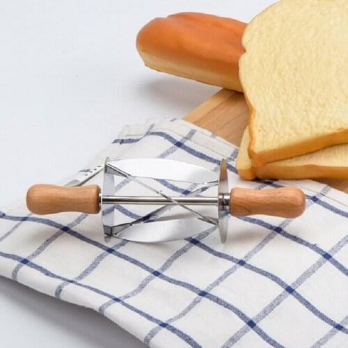 Rolling Knife For Croissant Bread Kitchen Baking Stainless Steel Rolling Dough Cutter For Making Croissant Cake Decorating Tools
