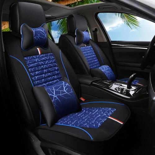 HLFNTF Fully-enclosed leather car seat covers For Volkswagen vw passat b5 6 polo golf tiguan jetta touran car accessorie styling