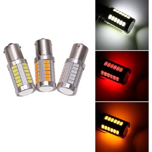 2pcs 1156 Led Brake Backup Light Led Bulb For Cars 5630/5730 33-SMD 800 Lumens Super Bright LED Reverse Turn Tail Light #280489