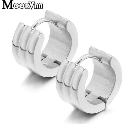2021 Classic Style Earrings Temperament Geometric Smooth hoop Earrings Men Women Hip Hop Jewelry Gift