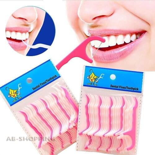 250pcs/lot Oral Hygiene Dental Flosser Sticks Dental Water Floss Oral Irrigator Teeth Floss Flosser Teeth Pick Tooth Picks
