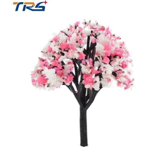 40-80mm Miniature Color Tree N Architectural Scale Layout Model Building Kits The Micro Structures Construction Plastic