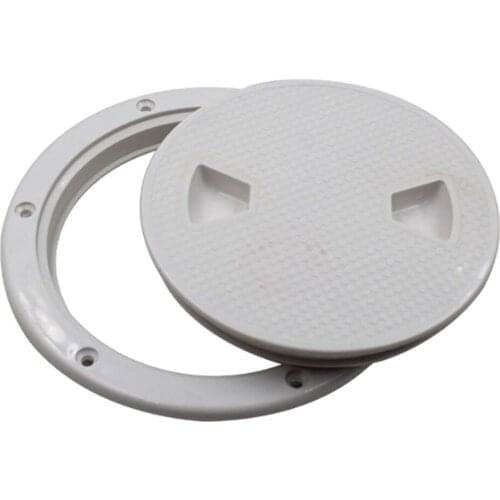 Anti-corrosive Plastic White 4" Deck Inspection Hatch Cover For Marine