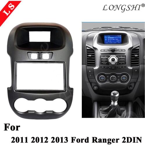 LONGSHI Car Kit / Car Fascia Panel / Audio Panel Frame / Car Dash Frame Kit For Ford Ranger 11-13 Retail / Pcs 2din 6-7inch