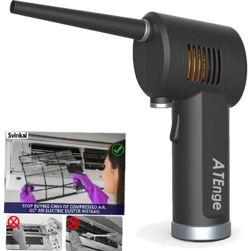 Cordless Electric High Pressure Air Duster - Computer Cleaner Blower - Keyboard Cleaner - Electronic Devices and Laptop Cleaner