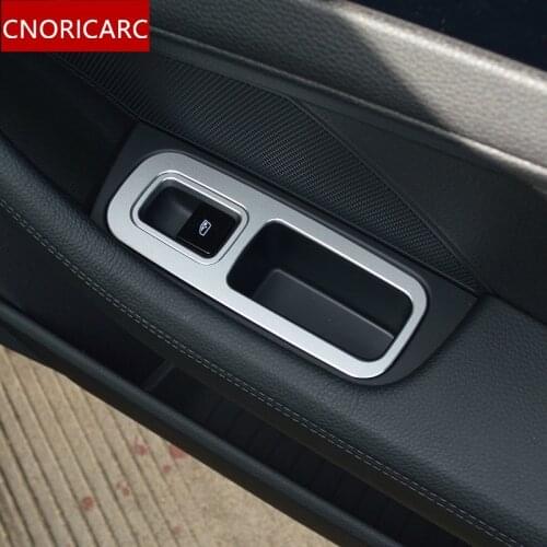 CNORICARC Aluminum Alloy Glass Lift buttons frame decoration Electric Tail Door button Trim decals for Porsche Panamera 2017-18