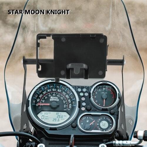 Motorcycle Windshield Stand Holder Phone Mobile Phone GPS Navigation Plate Bracket For ROYAL ENFIELD HIMALAYAN 2016 - 2021