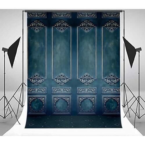 Mehofoto Blue Door Photography Backdrops Classic Pattern Photo Shoot Backgrounds for Professional Studio Computer Printed L-487