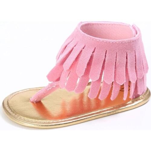 2021 New Fashion Lovely Baby Toddler Infant Tassel Moccasin Sandal Girls Kids Soft Sole Shoes 0-18m