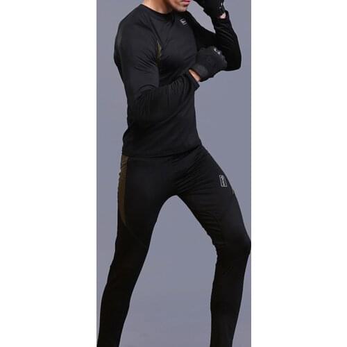 Men 2 Pieces Sets Tracksuit Autumn Winter Sweatshirt Pants For Male Mens Physical Fitness Set