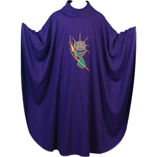 Clergy Robe Christian European Style Polyester Adult Catholic Religious Archbishop Clothes 3 Options Priest Vestments