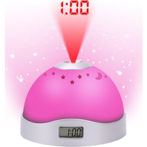 Originality Magic Colorful Projection Clock The Upgrade Edition Dawdler Noctilucent Starry Sky Lamp Alarm Clock Projection Clock
