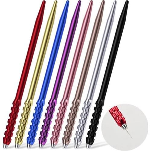 20pcs Mix Color Manual Makeup Microblading Needle Pen Embroidery Tattoo Handmake Pen Eyebrow Lips Tattoo Pen For Round Blades