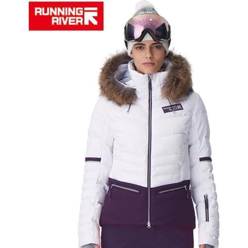 RUNNING RIVER Brand Women Ski Jacket 4 Colors Size S -2XL Waterproof Ski Snow Jacket Women Winter Outdoor Sports Coat #D7150