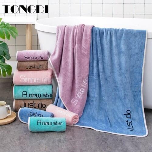 TONGDI 70 X140cm Microfiber Absorbent Bath Towel Soft Beach Swinming Sport Shower Towel Dry Towel Soft Quick-drying Washcloth