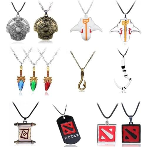 Defense of the Ancients DOTA 2 Aegis of Champion Necklace Immortal Champion Shield Pendant